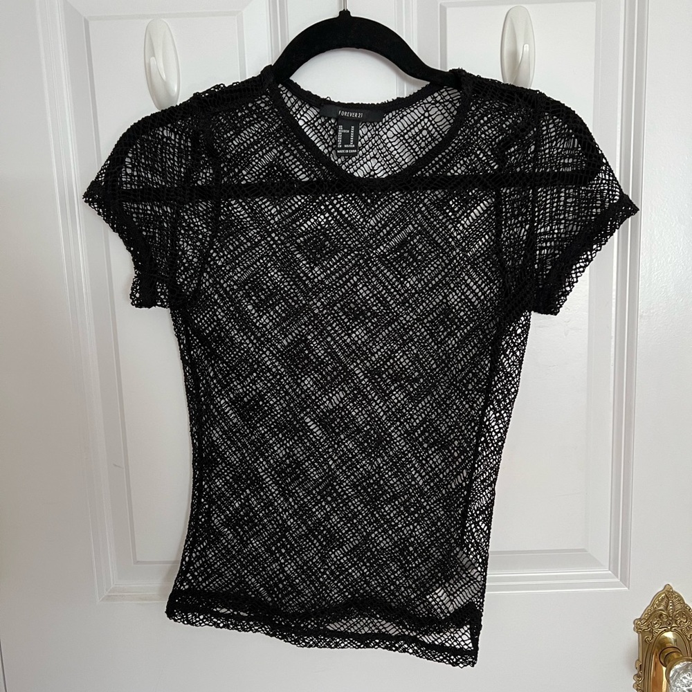 Black Crop top